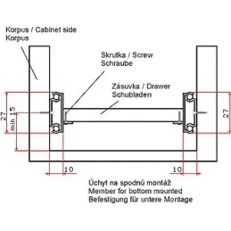 Podni nosač ležaja 27mm