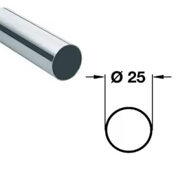 Okrugla vješalica / sjajni krom