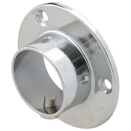 Krajnji dio za vješalice - okrugli / sjajni krom