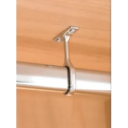 Središnji držač za ovalnu vješalačku šipku / Krom