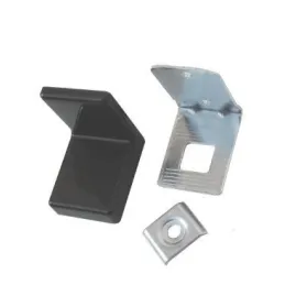 Okov za vješanje ormarića s poklopcem - Crno