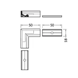 Kutni spoj CORNER10 90°