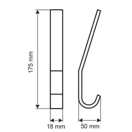 Stalak za odjeću ISIS / Prirodni eloks