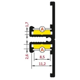 Poklopac za LED profil A