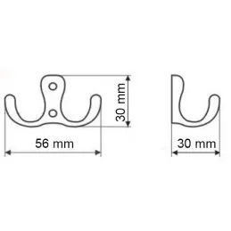 Vješalica MIKEL S / Zlatni sjaj