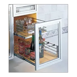 Izvlačiva rešetka sa 4 strane za ploču / sjajni krom