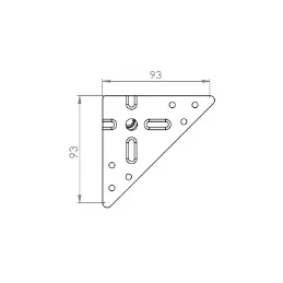 Nogica za namještaj KIMI krom