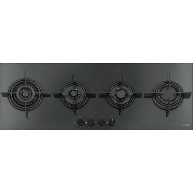 Plinska ploča za kuhanje Crystal FHCR 1204 3G TC HE BK C Crno staklo