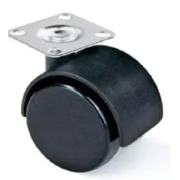 Namještajni kotačić crni - bez kočnice