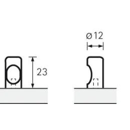 Gumb STICK / Bakar sjaj