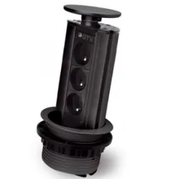 Pomična električna utičnica 3x230V crna