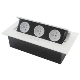 Preklopna električna utičnica GEMINO 3x230V / Bijela