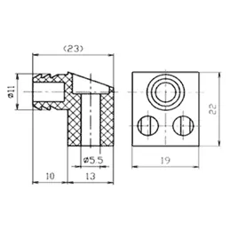 Element za pričvršćivanje - bijeli