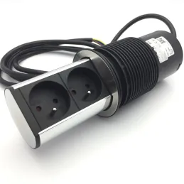 Izvlačna električna utičnica Elevator 2x230V FRENCH / Inox