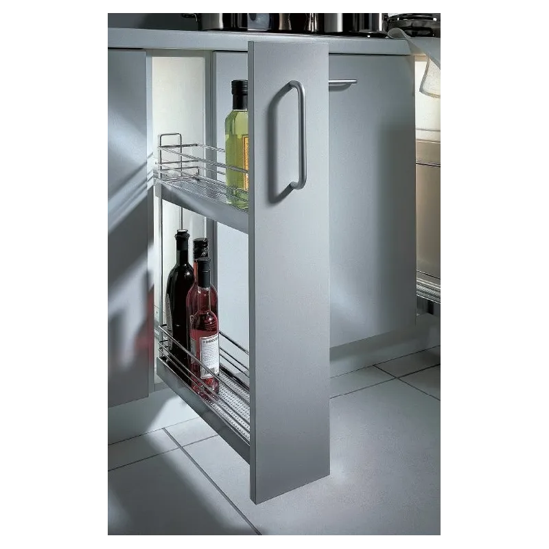 Potpuno izvučna košara 15-3D srebrne boje