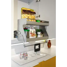 Mehanizam za sklapanje s dva ormarića iMove u sivoj boji