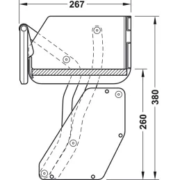 Preklopni mehanizam s jednom policom iMove antracit