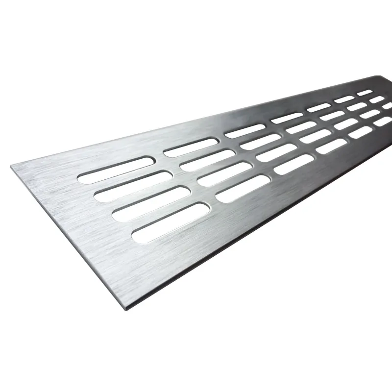 Ventilacijska rešetka 100mm brušeni aluminij