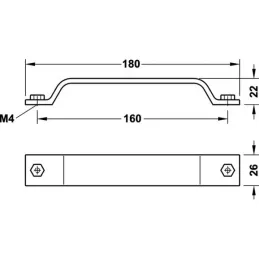 Ručka NAPOLI / Siva
