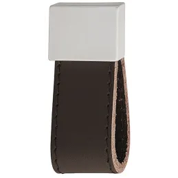 DALVIK ručka / aluminij-koža tamno smeđa