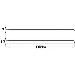 Samoljepljiva osnovna šipka / Nehrđajući čelik - set od 6 komada