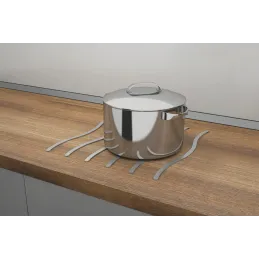 Samoljepljiva podloga za šipku, savijena / set od 6 komada, nehrđajući čelik