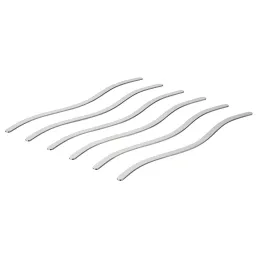 Samoljepljiva podloga za šipku, savijena / set od 6 komada, nehrđajući čelik