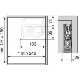 Set podiznih mehanizama Aventos HK-S