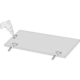 Pričvršćivanje na MDF vrata za Aventos HK-XS