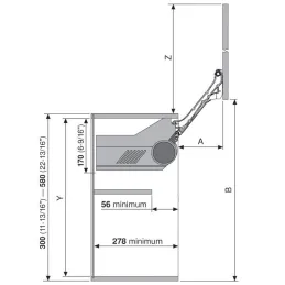 Mehanizam s preklopnim poklopcem HL siva / SET
