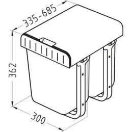 Kanta za otpad Aladin 2 x 8 l