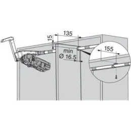 Klizni mehanizam HS bijeli / SET
