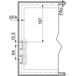 Klizni mehanizam HS bijeli / SET