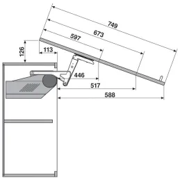 Klizni mehanizam HS bijeli / SET