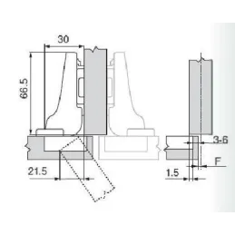 Vješaljka natovarena 120° CLIP TOP - bez opruge