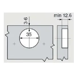 Vješaljka natovarena 120° CLIP TOP - bez opruge