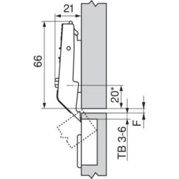 Središnji zavjes CLIP TOP - bez opruge