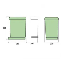 Kos za smeće Albio 10