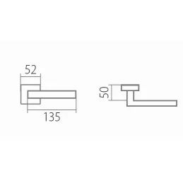 Ručka od nehrđajućeg čelika VISION H / Crna mat