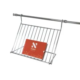 Viseća polica za kuharsku knjigu / Krom