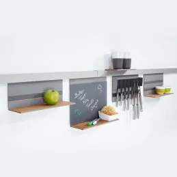 Viseća polica za noževe / Titan siva