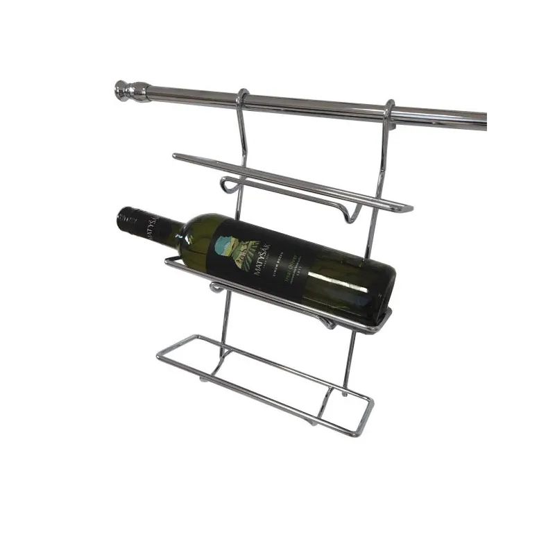 Viseća polica za boce / Krom