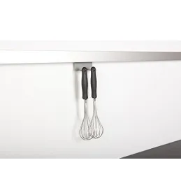 Viseća polica s dva kuka / Titan siva