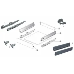 Kuhinjska kutija INTERBOX 86 / Siva