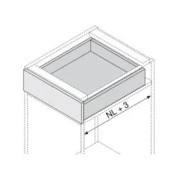 Sakrivena izvlačna MOVENTO s amortizacijom i držačima / 40kg