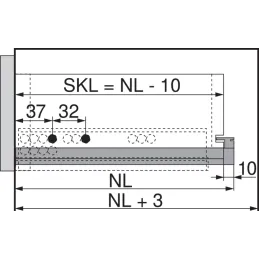 Sklapni sustav MOVENTO TIP-ON s drškama / 40kg