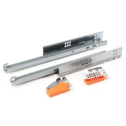 Sakriveni parcijalni TANDEM Plus izvlačak s amortizacijom i držačima / 30kg