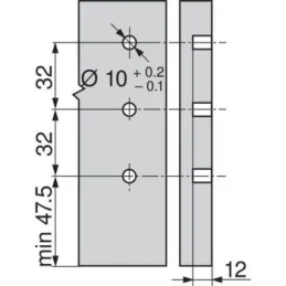Bočna stranica Tandembox Antaro "K" 115,6mm / Siva