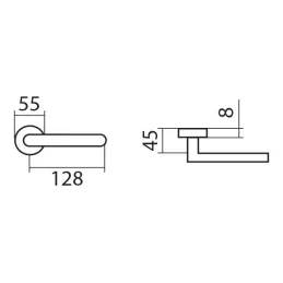 Nehrđajuća ručka ALA / Matirani nehrđajući čelik