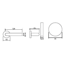 Sigurnosna kukica ALA / Matirani nehrđajući čelik